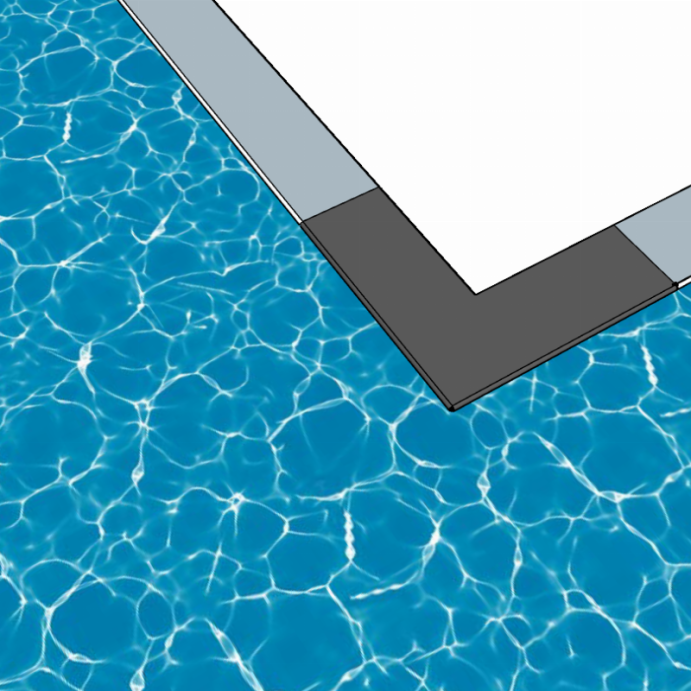 TRAVERTIN Silver, Margelle de piscine