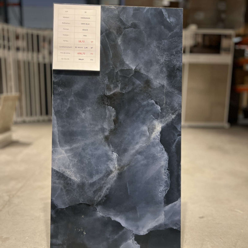 ONYX Blue Poli, Carrelage intérieur 60x120, (Lot de 18.72 m²)