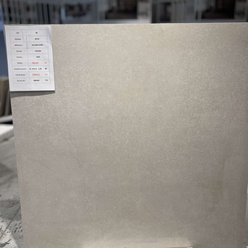 CODE Sand, Carrelage intérieur 120x120, (Lot de 30.24 m²)