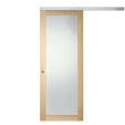 SKALA VERRE Chêne, Porte intérieur coulissante, en applique