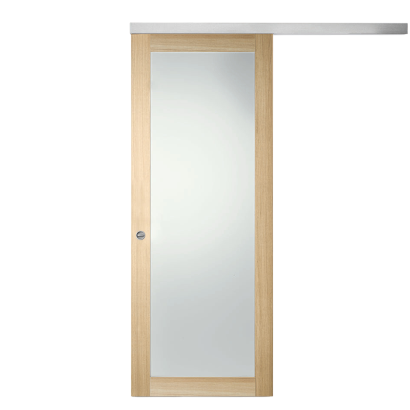 SKALA VERRE Chêne, Porte intérieur coulissante, en applique