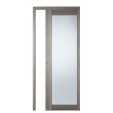 SKALA VERRE Gris Foncé, Porte intérieur coulissante, à gallandage