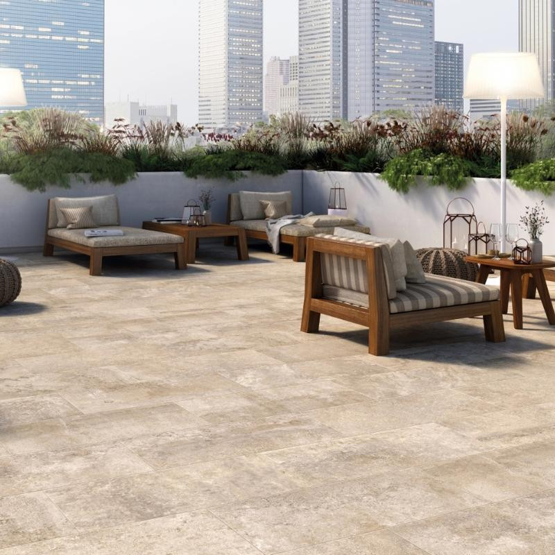 DALLE ALWAYS Beige, Carrelage extérieur 2 cm