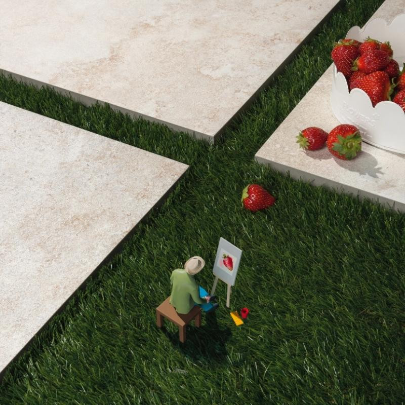 DALLE ALWAYS Bianco, Carrelage extérieur 2 cm