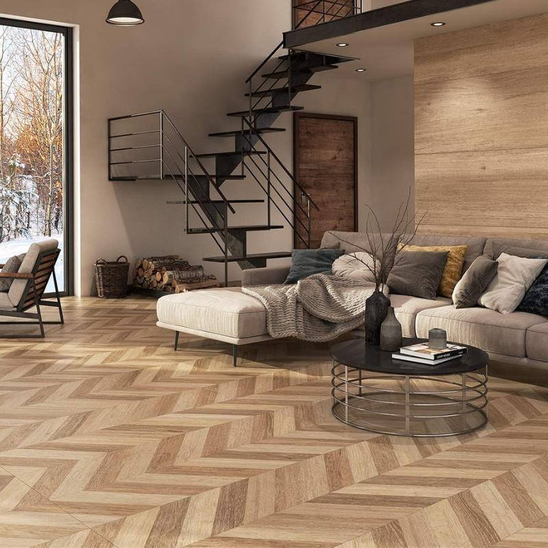 HERITAGE CHEVRON Roble, Carrelage intérieur