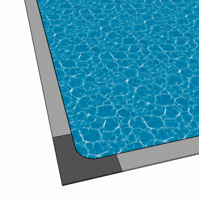 STARK Gris, Margelle de piscine