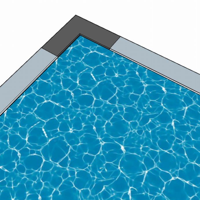 STARK Gris, Margelle de piscine
