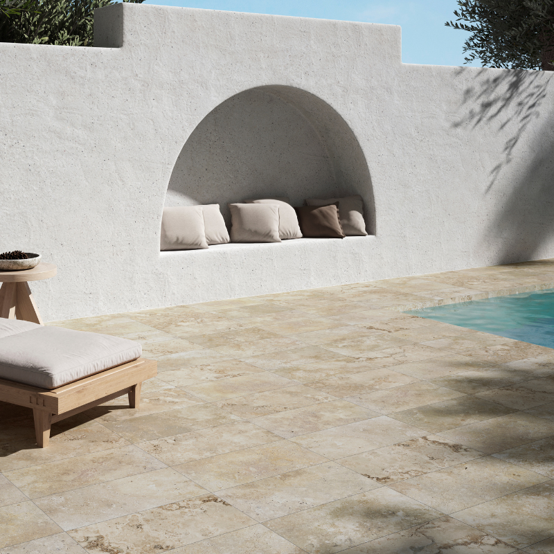 TRAVERTIN CORAL Bavaro, Carrelage extérieur