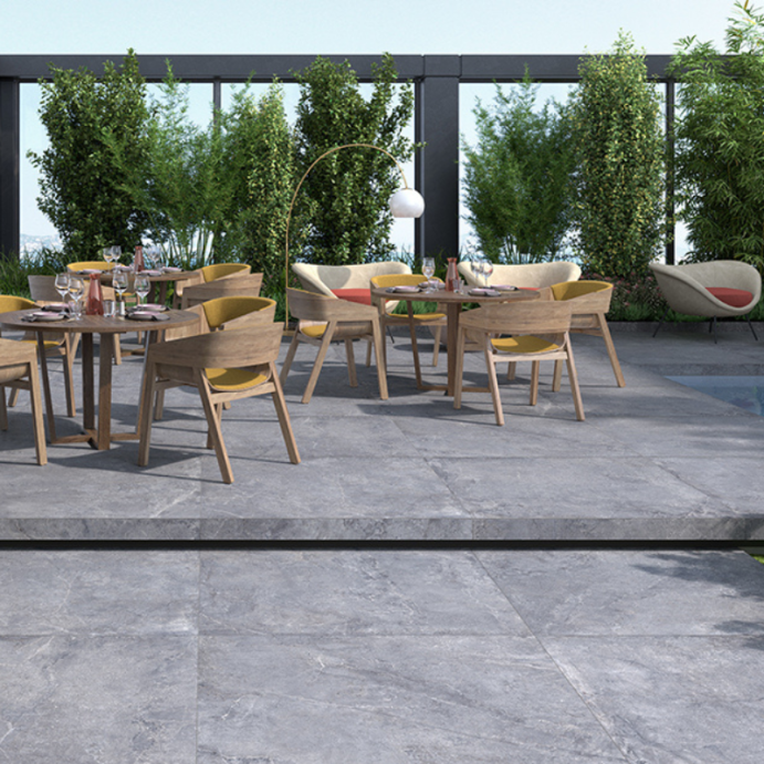 DALLE EVOLUTION Titanium, Carrelage extérieur 2 cm