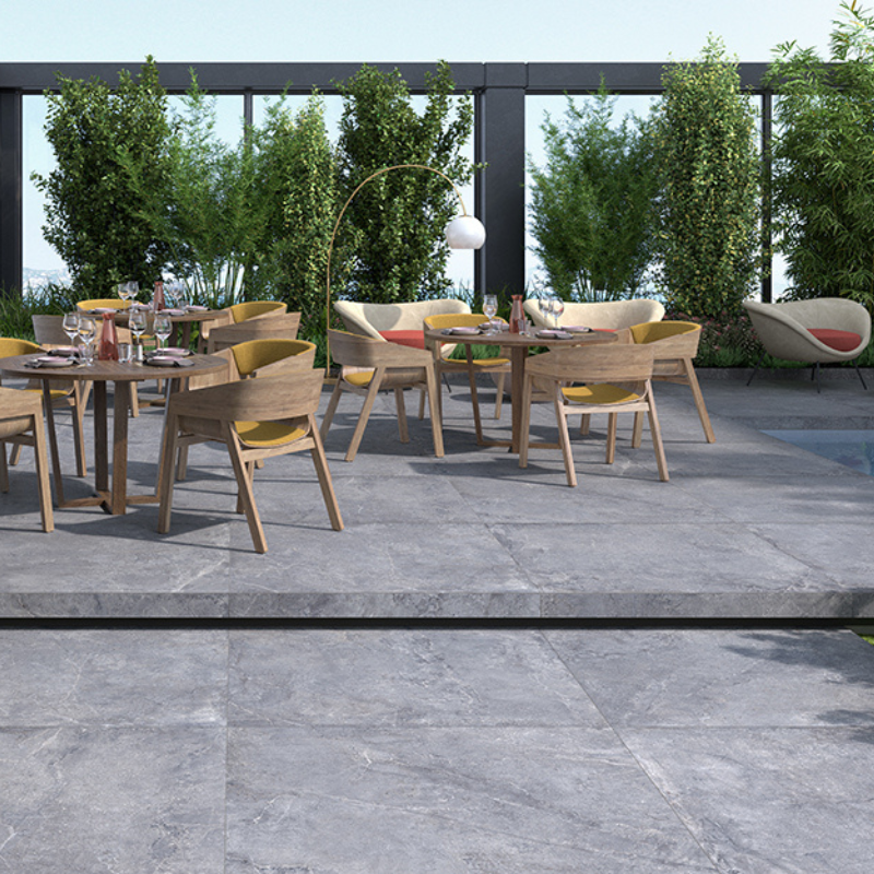 DALLE EVOLUTION Titanium, Carrelage extérieur 2 cm