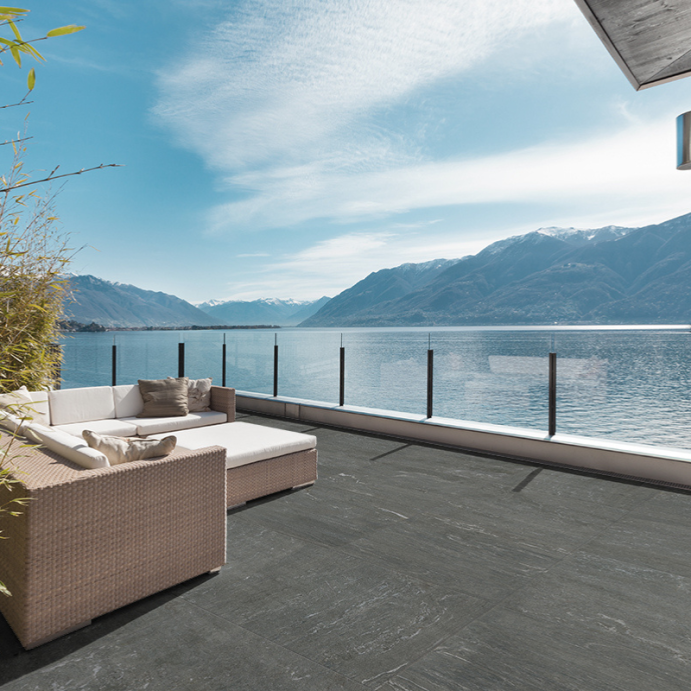 DALLE PIETRA DI VALS Grey, Carrelage extérieur 2 cm