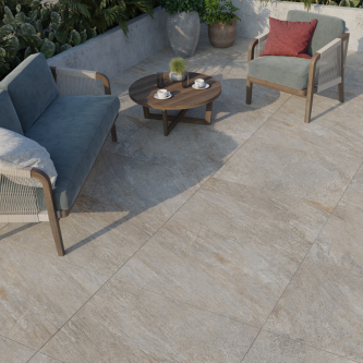 DALLE RUSHMORE Grey, Carrelage extérieur 2 cm