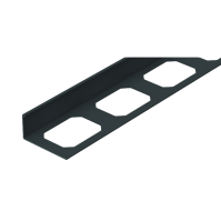 Equerre de finition aluminium, laqué structuré, [L 2700 x E 11 mm]