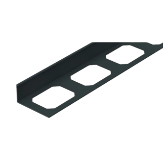 Equerre de finition aluminium, laqué structuré, [L 2700 x E 11 mm]