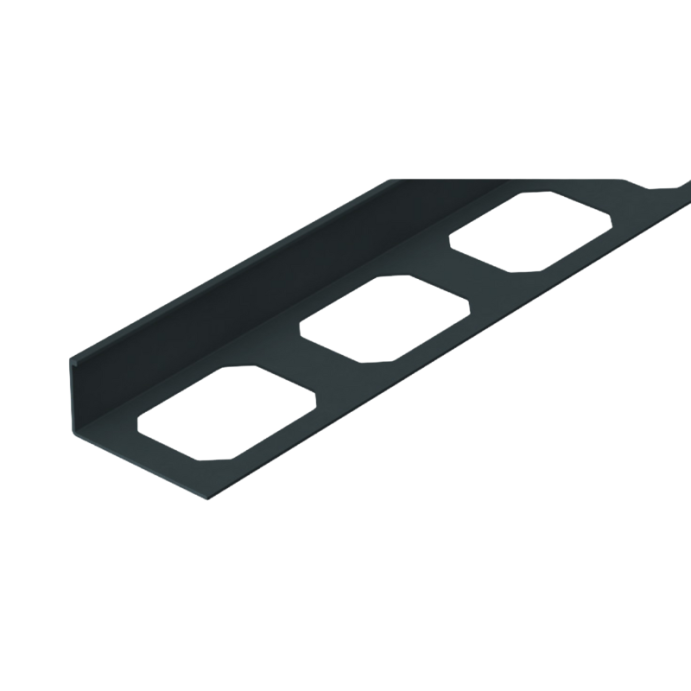 Equerre de finition aluminium, laqué structuré, [L 2700 x E 11 mm]