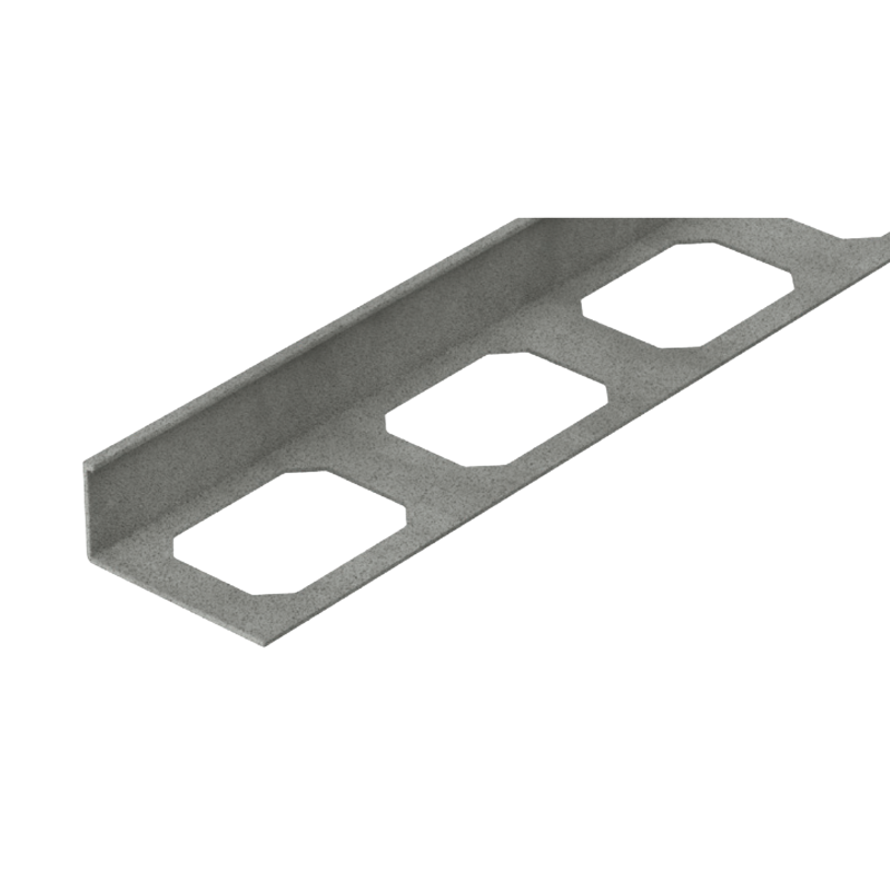 Equerre de finition aluminium, laqué structuré, [L 2700 x E 11 mm]