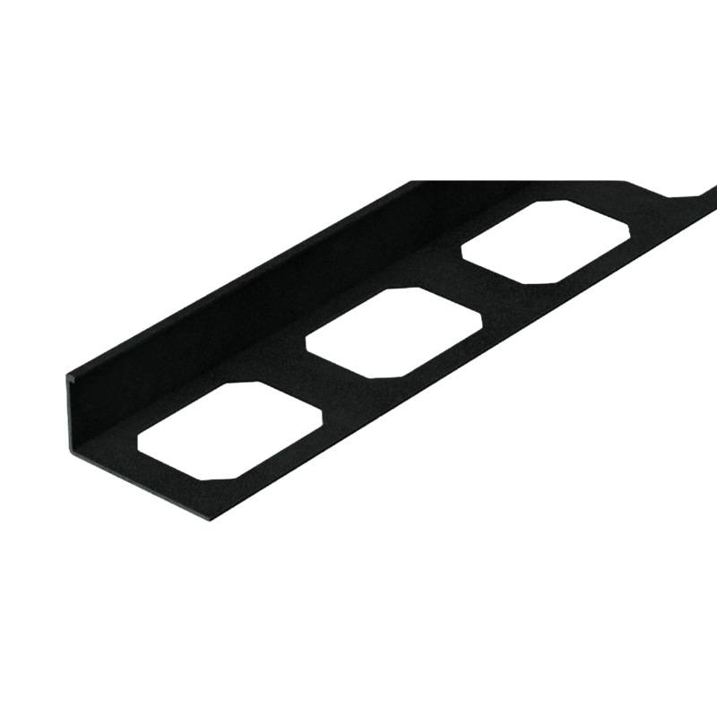 Equerre de finition aluminium, laqué structuré, [L 2700 x E 11 mm]