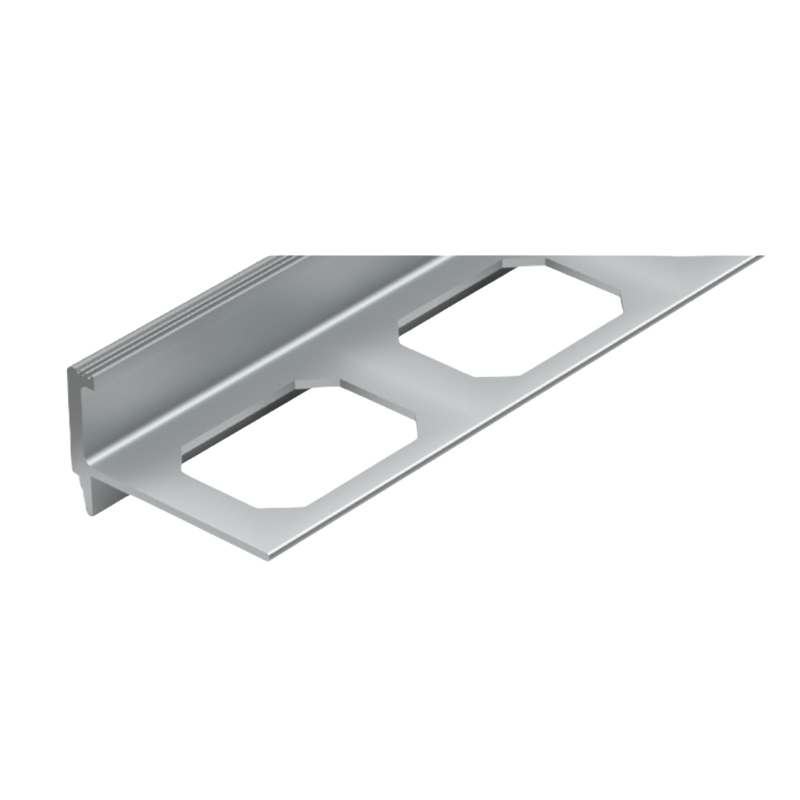Nez de marche VALENTA, Argent mat, [L 2700 x E 11 mm]