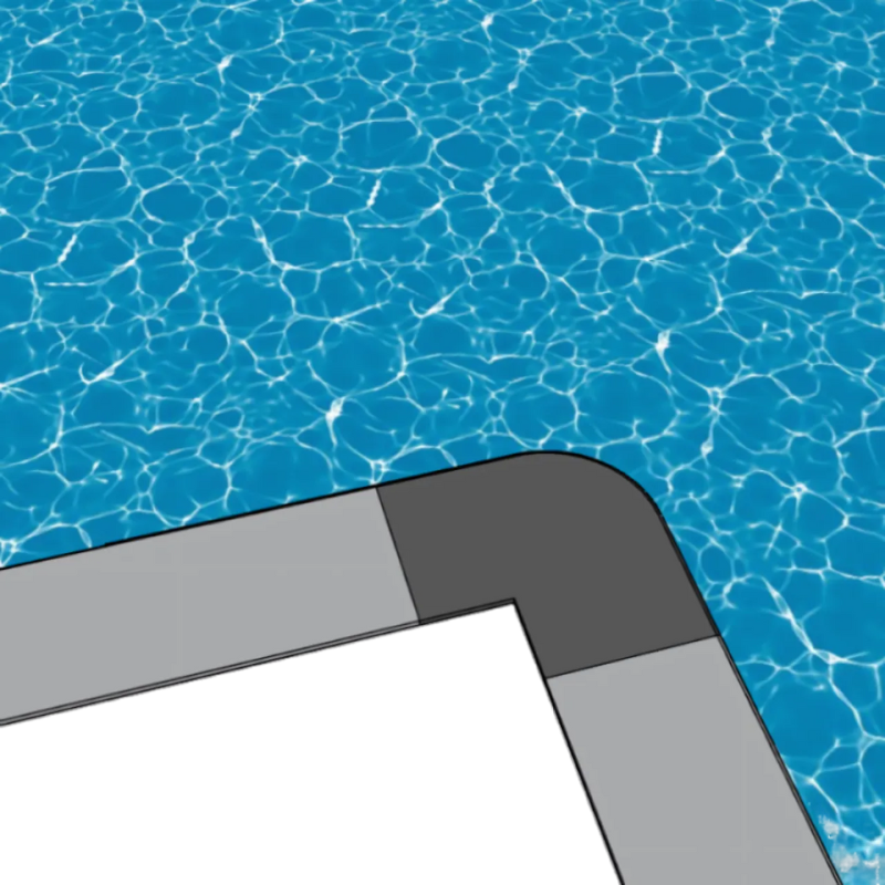 FUSION Anthracite, Margelle de piscine