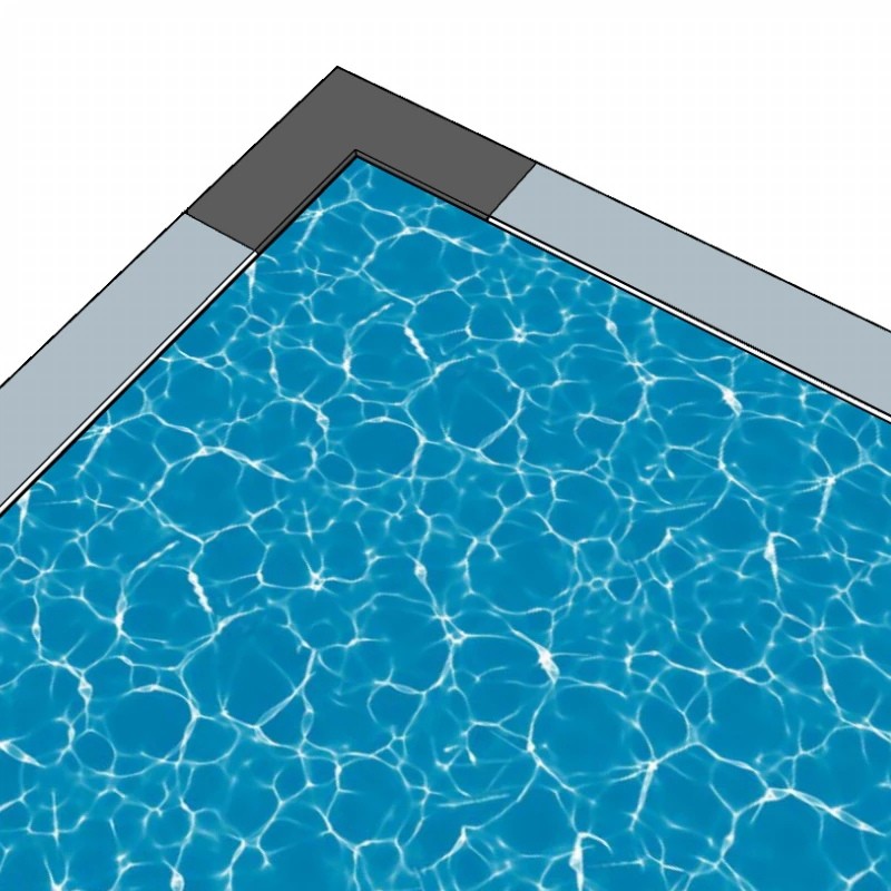 SLATE Piombo, Margelle de piscine