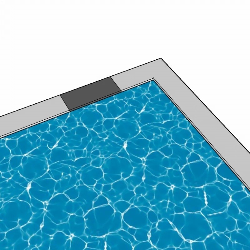 KONKRETE Cenere, Margelle de piscine