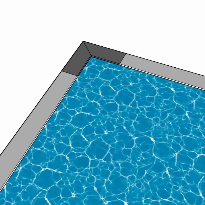 KONKRETE Beige, Margelle de piscine