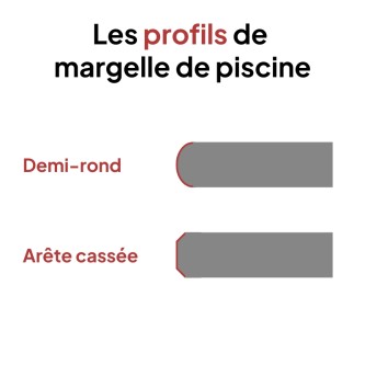 STARK Gris, Margelle de piscine