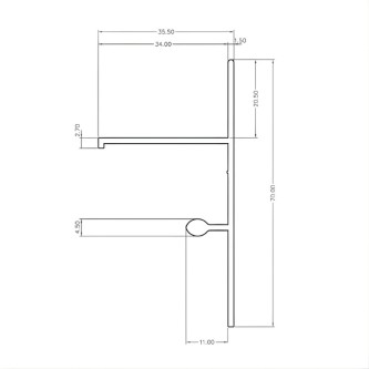 Profilé de finition clipsable pour terrasse sur plots