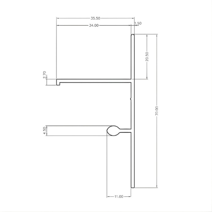 Profilé de finition clipsable pour terrasse sur plots