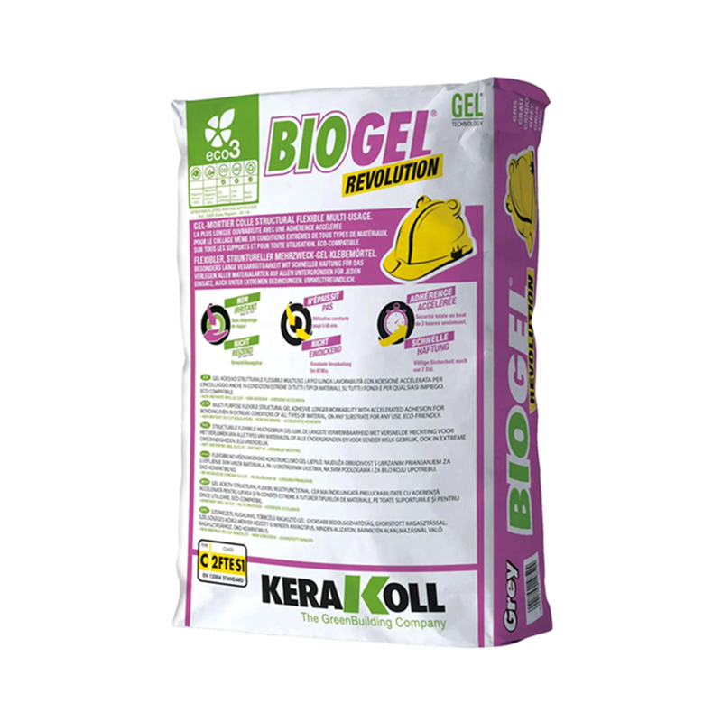 BIOGEL REVOLUTIONS C2S1 EFT, Colle idéale piscine int/ext, 25Kg