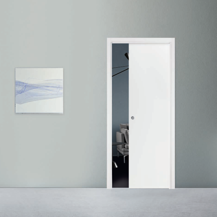 ACCESS Latte, Porte intérieur coulissante, à gallandage