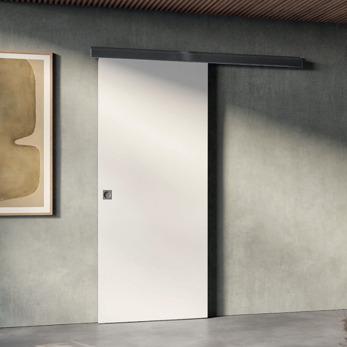 ACCESS Latte, Porte intérieur coulissante, en applique