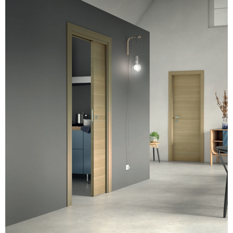 EQUILIBRE Chêne, Porte intérieur coulissante, à gallandage