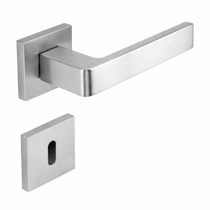 SHELEBY Chromé satiné, Poignée porte intérieure