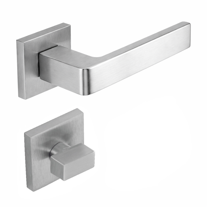 SHELEBY Chromé satiné, Poignée porte intérieure