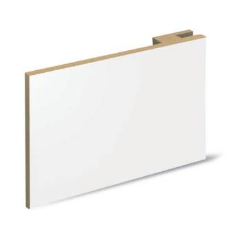 KIT Elargisseur Blanc lisse de cloison pour porte intérieur