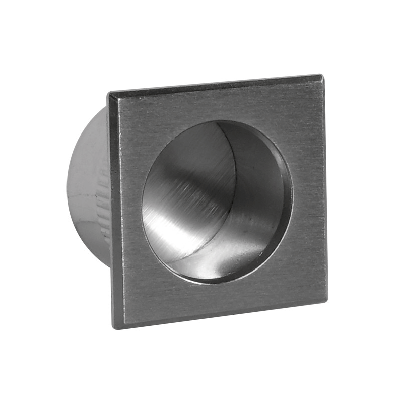 COQUILLE Chromé satiné, Poignée porte coulissante