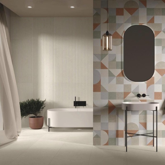 GEOLOGY Rigat One Sabbia, Carrelage mural