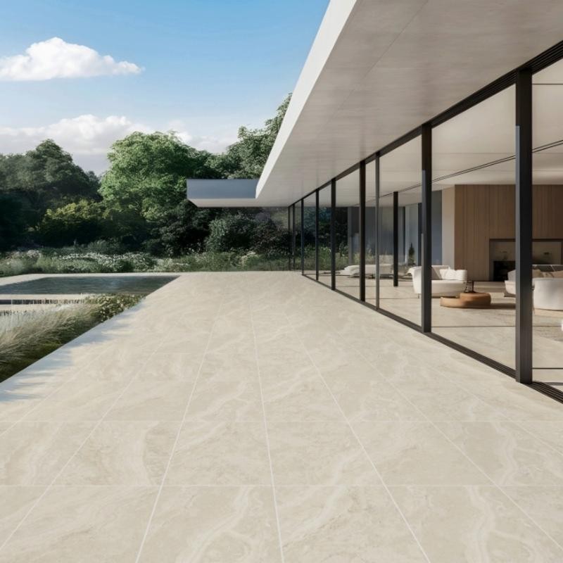 DALLE TRAVERTINO Rustic Sand, Carrelage extérieur 2 cm