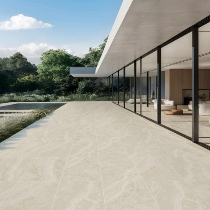 DALLE TRAVERTINO Rustic Sand, Carrelage extérieur 2 cm