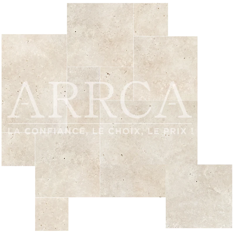 PRESTIGE Beige clair, Carrelage Travertin Opus, épaisseur 1.2 cm