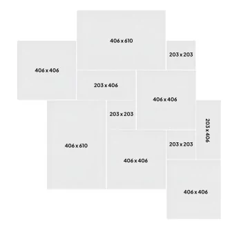 ANTIC Beige nuancé, Carrelage Travertin Opus, épaisseur 1.2 cm