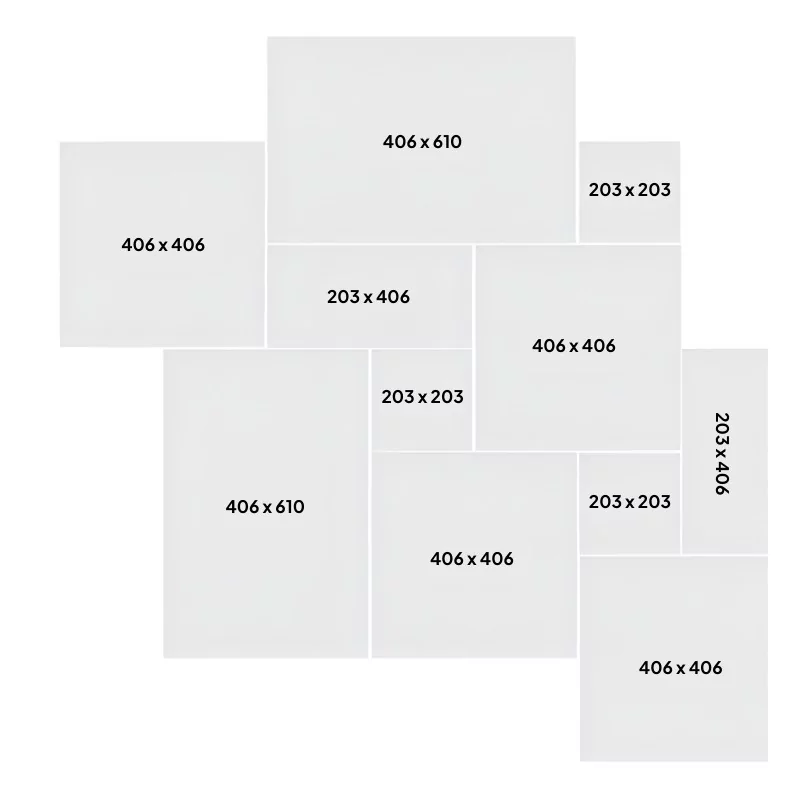 PRESTIGE Beige clair, Carrelage Travertin Opus, épaisseur 1.2 cm