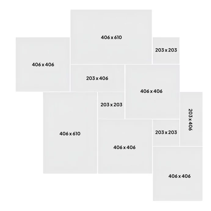 PRESTIGE Beige clair, Carrelage Travertin Opus, épaisseur 1.2 cm