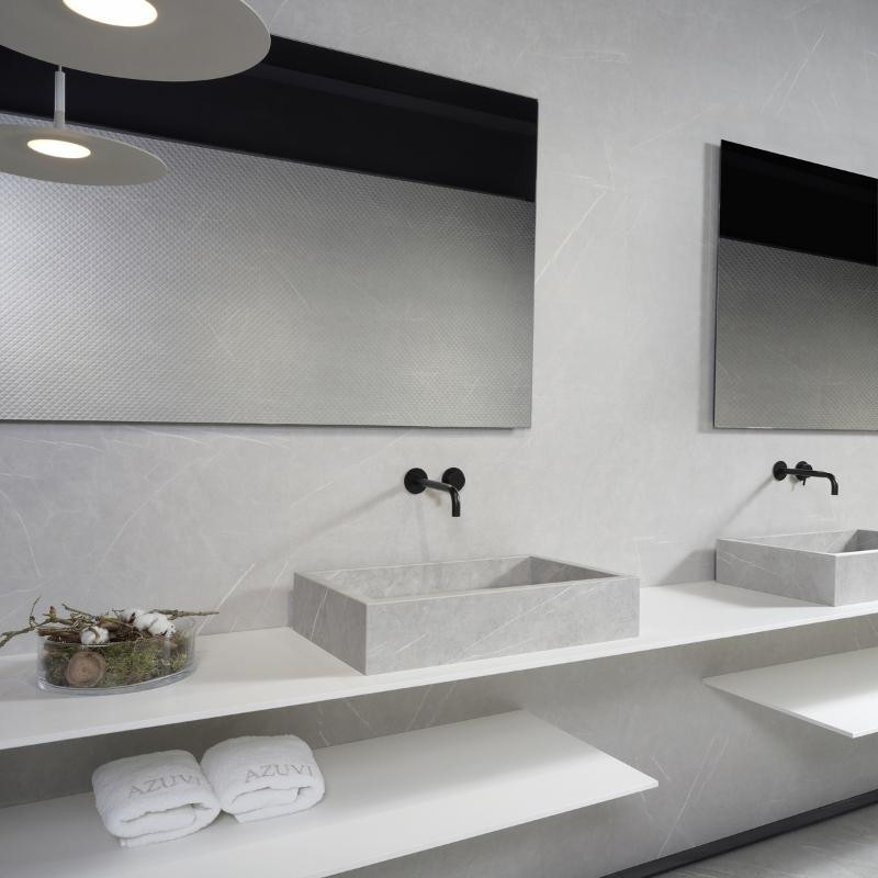 ARAN Light Grey, Carrelage mural