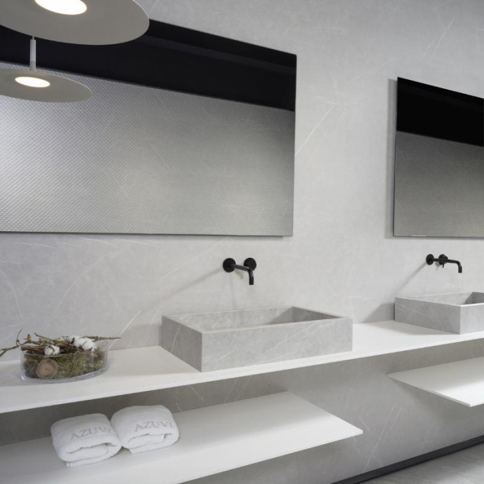 ARAN Light Grey, Carrelage mural
