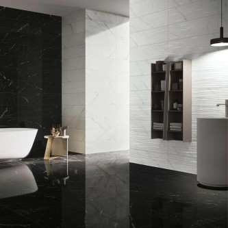 MARMOLAB STRUTTURA ONDA Calacatta, Carrelage mural