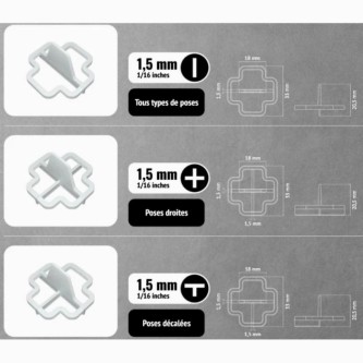 PAVILIFT, Croisillon récupérable 1,5 mm / Barre