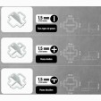 PAVILIFT, Croisillon récupérable 1,5 mm / Té
