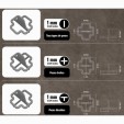 PAVILIFT, Croisillon récupérable 1 mm / Barre